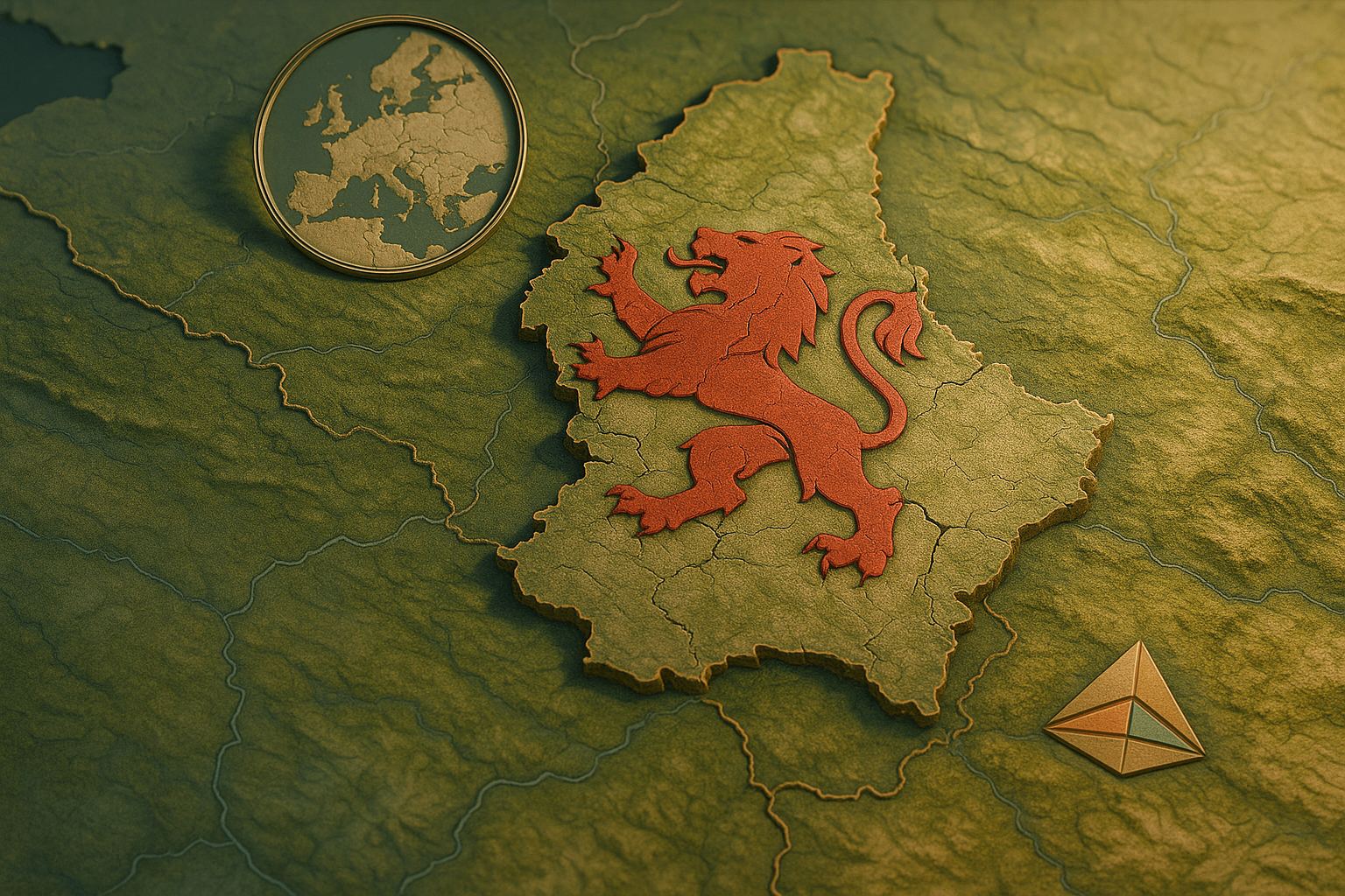 Map of Luxembourg highlighting our headquarters